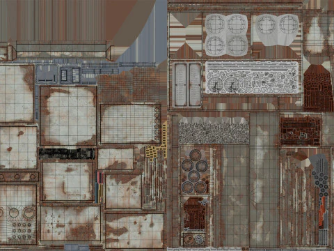 Pannello di controllo industriale Modello 3D