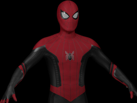 Spider-man No Way Home Upgraded Suit 3D Model