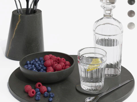 Conjunto decorativo Lantic Colonial CORE Modelo 3D