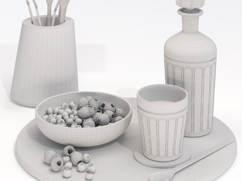 Decorative set Lantic Colonial CORE 3D मॉडल