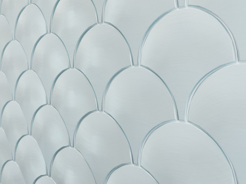 Porcelanosa LAntic Colonial Gravity Aluminum Shell metal mosaic 3Dモデル