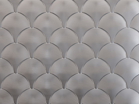 Porcelanosa LAntic Colonial Gravity Aluminum Shell metal mosaic 3Dモデル