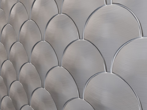 Porcelanosa LAntic Colonial Gravity Aluminum Shell metal mosaic 3Dモデル