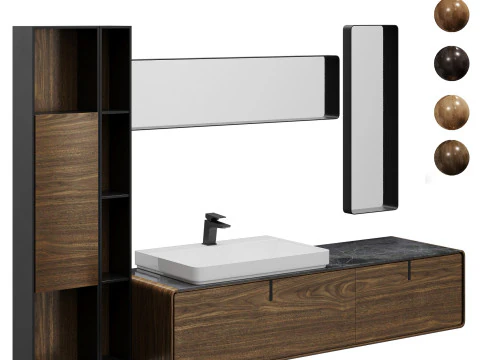 Meble łazienkowe Gamadecor Ciclo Model 3D