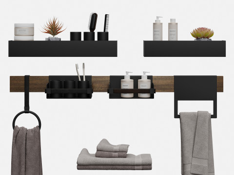 Bathroom Accessories Gamadecor 3D-Modell