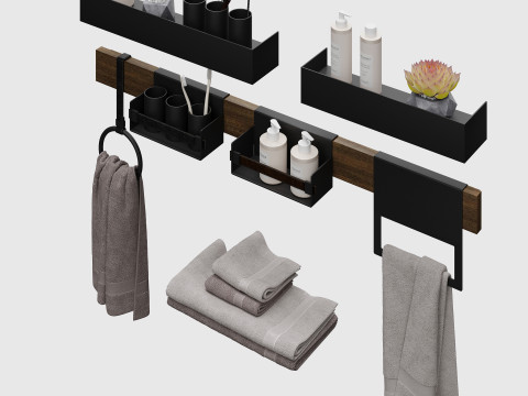 Bathroom Accessories Gamadecor 3D Модель