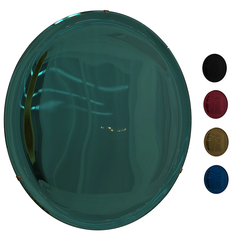 Italian Concave Mirror 3D Model .c4d .max .obj .3ds .fbx .stl .blend