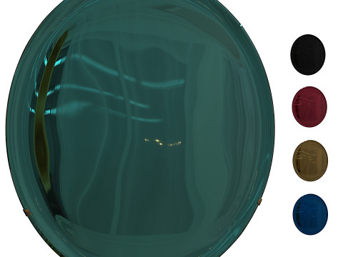 Italian Concave Mirror 3D Model