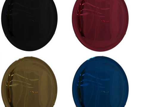 Italian Concave Mirror 3D Model