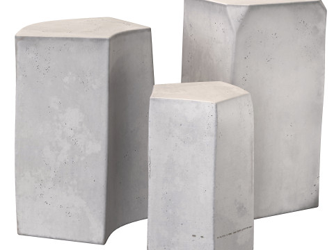 WHITE SIDE TABLE by Tanika Jellis 3Dモデル