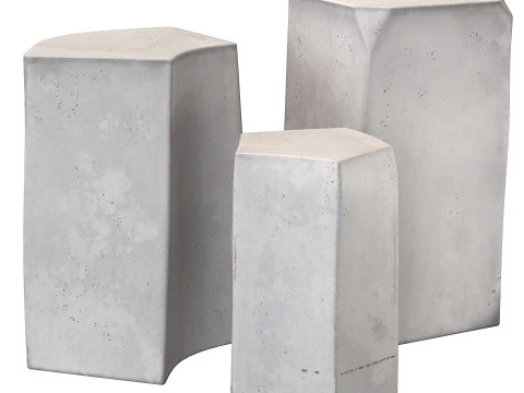 Tanika Jellis 设计的白色边桌 3D 模型