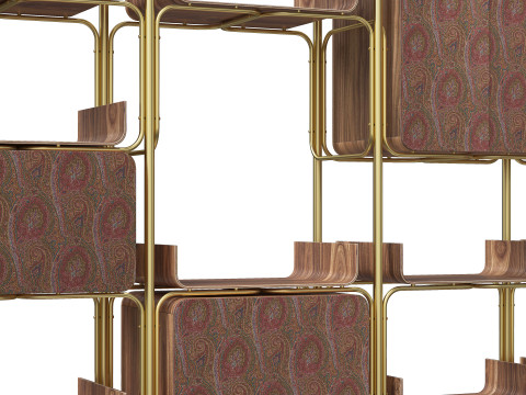ETRO BENT modular bookcase 3Dモデル