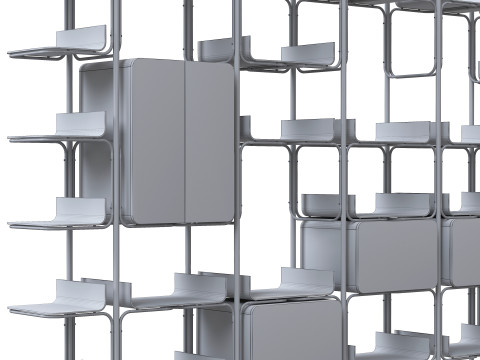 ETRO BENT modular bookcase 3Dモデル