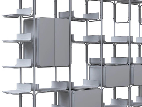 ETRO BENT modular bookcase 3D Model