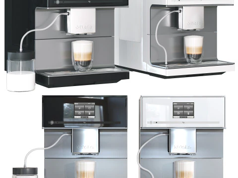 Miele Coffee Machine CM 7350 blackwhite color 3D Model