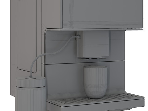 Miele Coffee Machine CM 7350 blackwhite color 3D 模型
