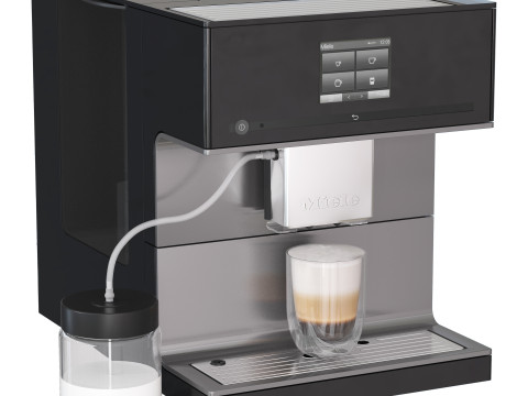 Miele Coffee Machine CM 7350 blackwhite color 3D 模型