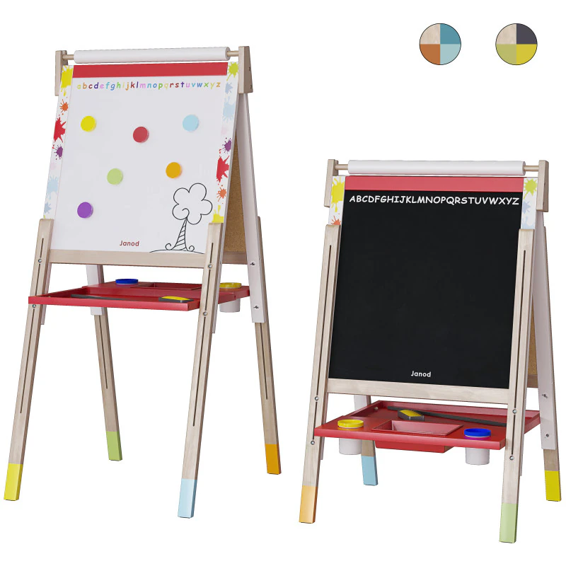 Easel Janod 3 colors 3D Model .c4d .max .obj .3ds .fbx .stl .blend 