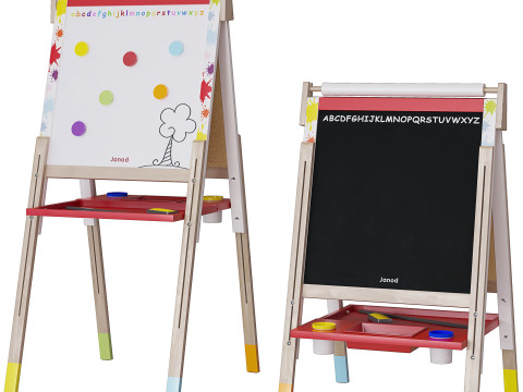 Easel Janod 3 colors 3D 모델