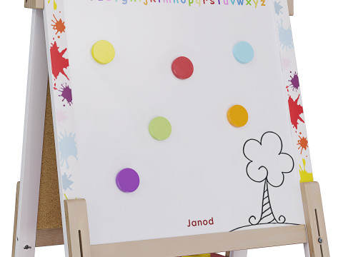 Easel Janod 3 colors 3Dモデル