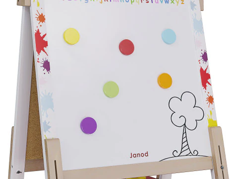 Easel Janod 3 colors 3D Model