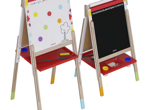 Easel Janod 3 colors 3D Model