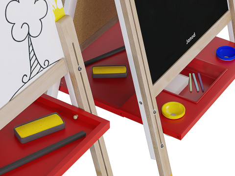 Easel Janod 3 colors 3Dモデル