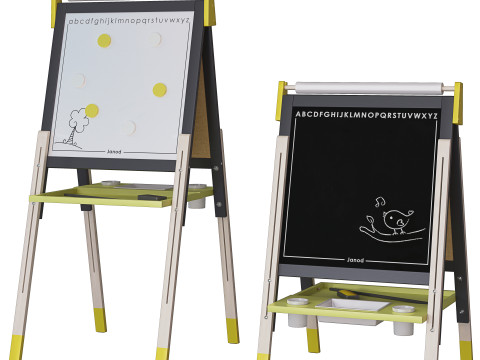 Easel Janod 3 colors 3Dモデル