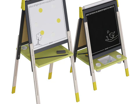 Easel Janod 3 colors 3D Model