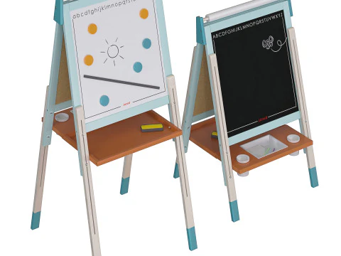 Easel Janod 3 colors 3D Model