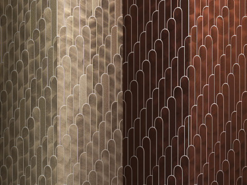 Lantic Colonial DIGIT Gold and Copper tiles Modello 3D
