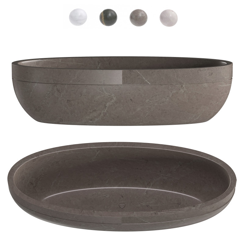 Bathtub Picat Bathtub LAntic Colonial 3D Model .c4d .max .obj .3ds .fbx .stl .blend 