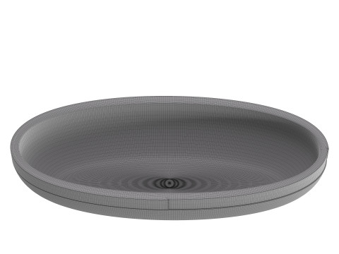 Bathtub Picat Bathtub LAntic Colonial 3D Model