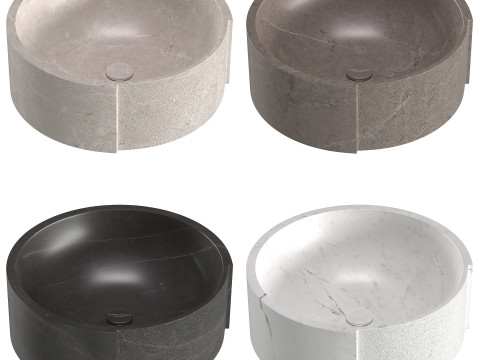 Picat Texture LAntic Colonial Washbasin 3D Model