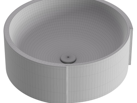 Picat Texture LAntic Colonial Washbasin 3D Model