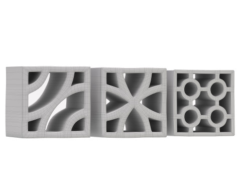 Bloques cerámicos Terratinta. Modelo 3D