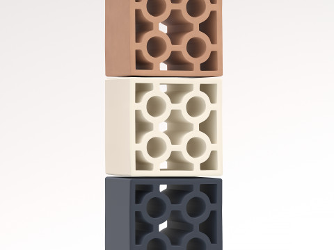 Bloques cerámicos Terratinta. Modelo 3D