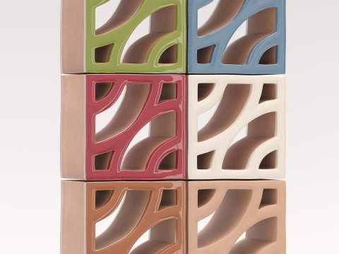 Bloques cerámicos Terratinta. Modelo 3D