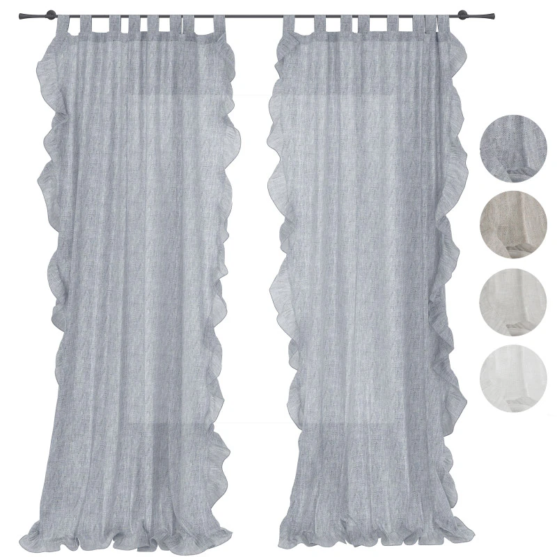 Curtains with ruffles Interstil Epilog cornice 3D Model .c4d .max .obj .3ds .fbx .stl .blend