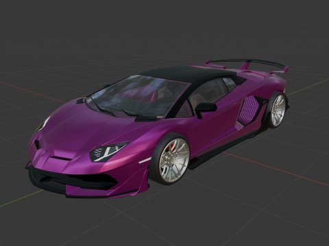 Aventador 3Dモデル