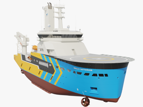 CSOV Wincat Offshore 3D Model