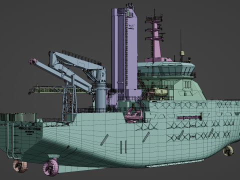 CSOV Wincat Offshore Model 3D