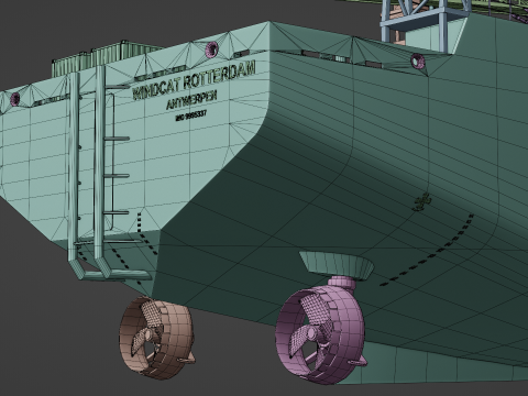 CSOV Wincat Offshore Model 3D