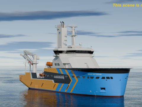 CSOV Wincat Offshore Model 3D