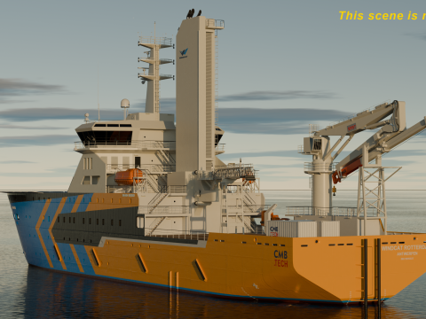CSOV Wincat Offshore Model 3D