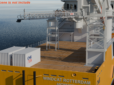 CSOV Wincat Offshore Model 3D