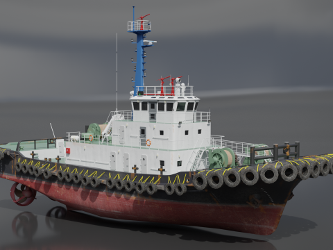 Tugboat 3D मॉडल