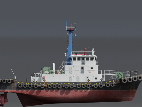 Tugboat 3D मॉडल