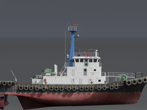 Tugboat 3D Model