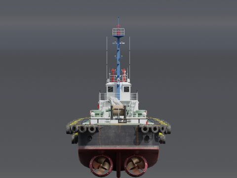 Tugboat 3D मॉडल